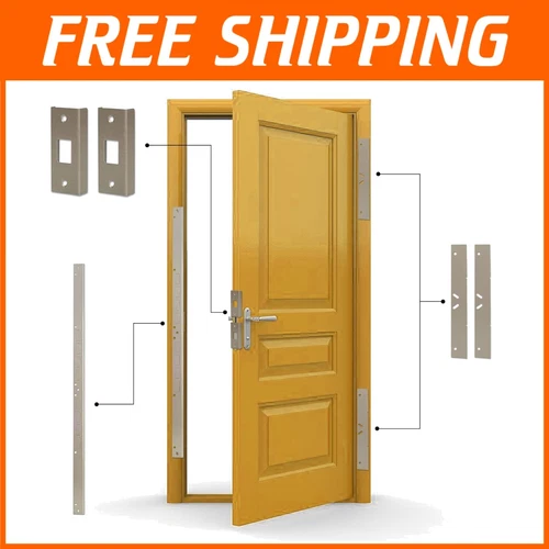 Ultimate Door Armor MAX Security Kit - 16 Gauge Steel for 30-Min Installation