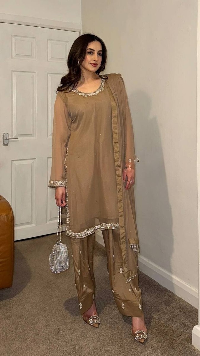 Abito Lungo Salwar Designer Trendy Bollywood Indiano Pakistano Per
