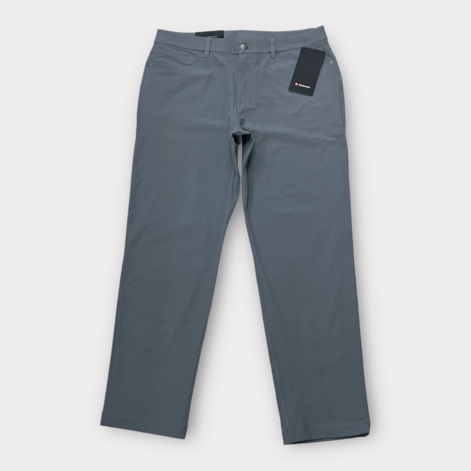Lululemon Men's ABC Classic-Fit 5 Pocket Pant Warpstreme In Asphalt Grey