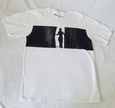 Reef Men's Graphic T-Shirt Miss Reef Silhouette Surf Beach White Cotton Size L