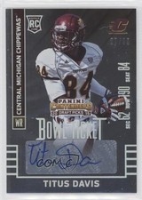 2015 Panini Contenders Draft Picks Bowl Ticket 27/99 Titus Davis #242 Auto 0b5