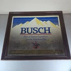 Vintage 1978 Busch Born of Natural Ingredients Beer Sign Bar Mirror 24” x 20.5”