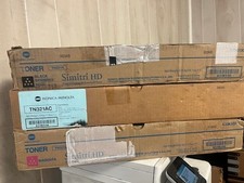 NEW OEM CMK Lot of 3 of Konica Minolta TN321K TN321AC TN321M Toners open boxes