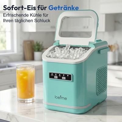 Eiswürfelmaschine Eiswürfelbereiter Icemaker 1.4L Selbstreinigung Tragbar Küche