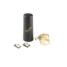 Vandoren Optimum Saxophone Ligatures Bari Sax Gold Ligature plastic cap Fits V16