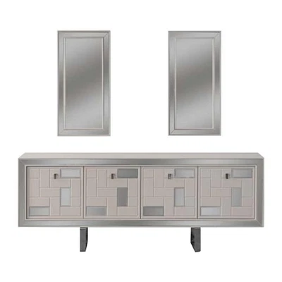 Weiß Anrichte Sideboard Schrank Kommode Holzschrank Holz Esszimmer - Bild 1 von 4