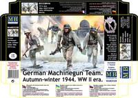 Master Box MB35220 German Machinegun Team AUTUMN-WINTER 1944 Ww Ii Era Scale 1:3