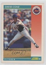 1992 Score David Cone #680 0d7o