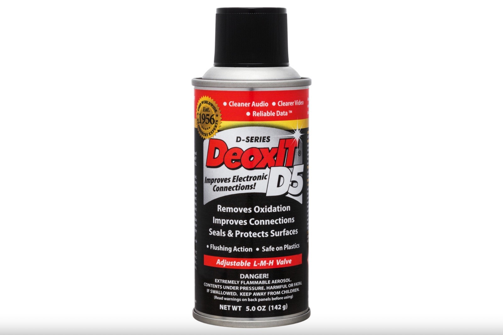 Caig DeoxIt - D5S-6 - 접점 윤활유 세척제 보호제 5% 스프레이 5온스