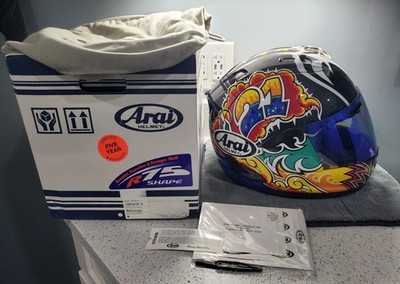 Arai Corsair-X Nakasuga motorcycle helmet Size Medium Very Rare FREE SHIPPING 