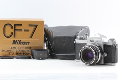 [MINT] Nikon F Eye Level Silver 35mm SLR Film Camera + 50mm F2 Lens From JAPAN