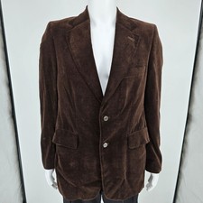 Vintage 1990s Espirit by Campus Brown Velvet Blazer Sport Coat 40L  Fair/Good