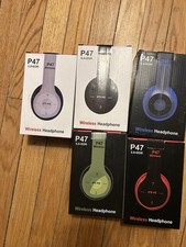 P47 Wireless Bluetooth Over the Ear Headphone...
