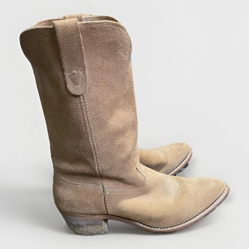 Botas vaqueras de gamuza Landis para hombre de colección 8M | media pantorrilla, tostadas... ¡Grandes botas de rodeo! Foto 2 de 4