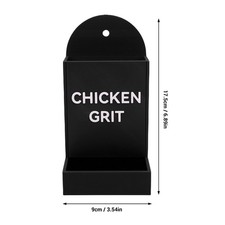 Chicken Grit Feeder Corner Hanging Feeding Device Trough Auto Gravity Poultr NEW