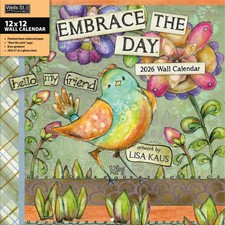 Wells Street by Lang,  Embrace The Day 2026 Wall Calendar, 12'' X 12'', 12-Month