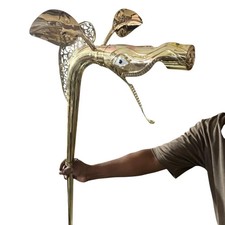 Playable Brass Celtic Carnyx War Horn: 6ft Deskford Reproduction