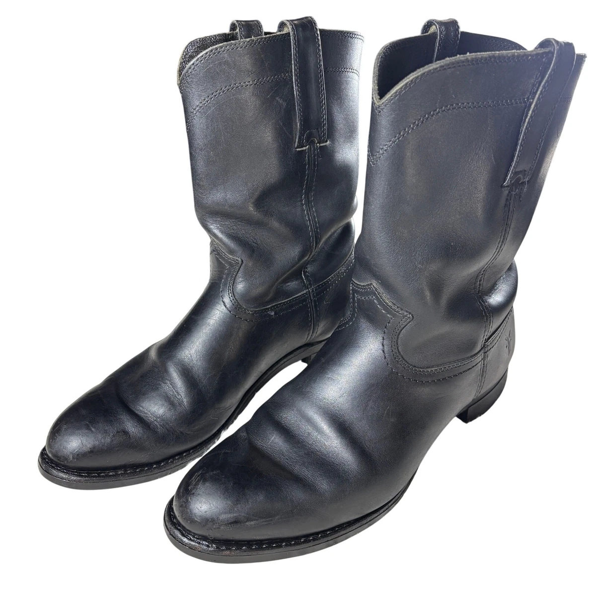 Bottes motardes en cuir avec logo Femme, Marron | Milano
