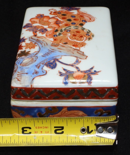 Antique Chinese Porcelain Box with Lid Qianlong Qing Dynasty - Picture 9 of 10