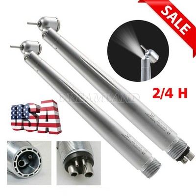 NSK Style Turbina Dental Handpiece Fiber Optic PANA-MAX Turbine 45° LED 2/4Hole