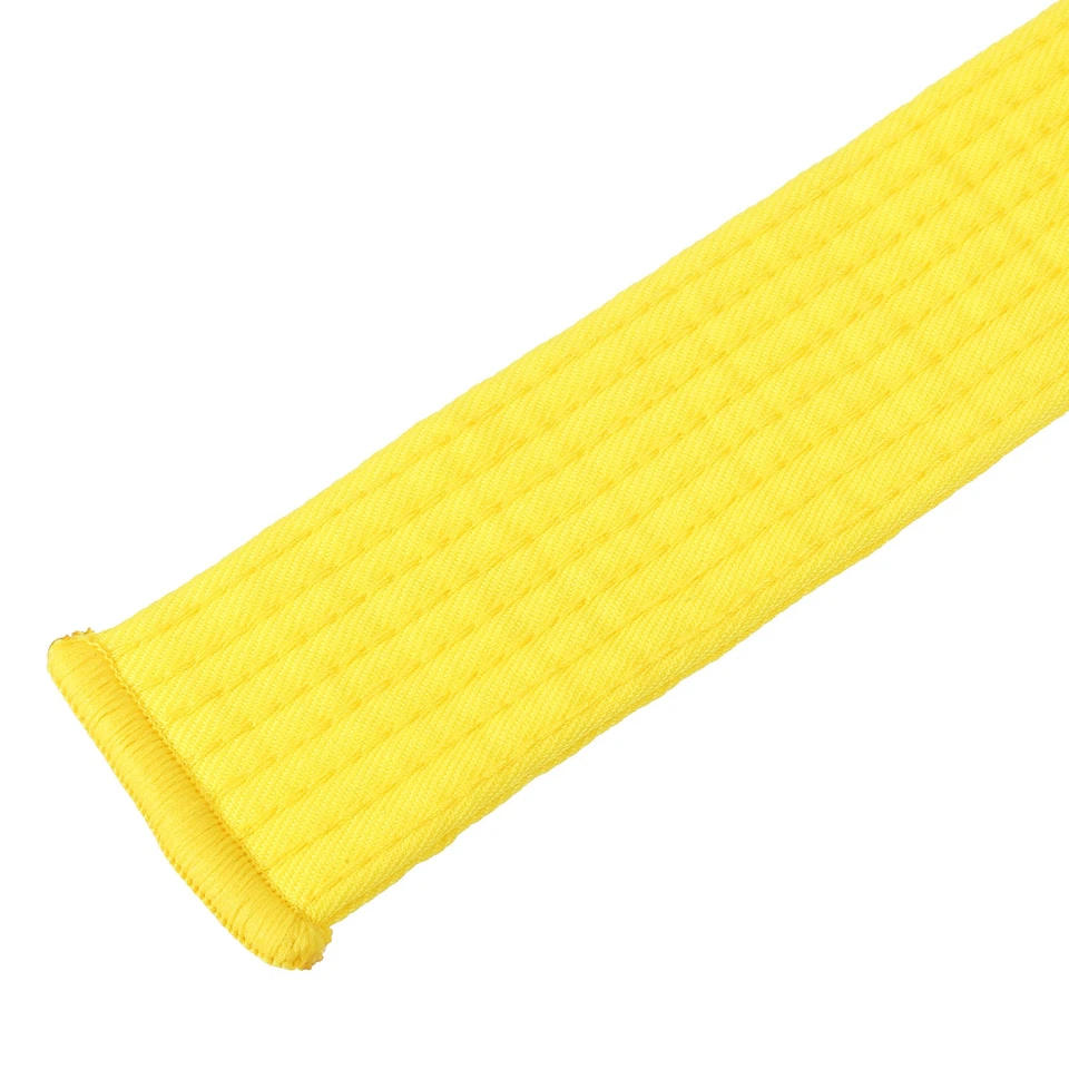 1.6"x11.2Ft 3.4m Cotton Taekwondo Colored Ranking Belt, Yellow - Image 4 of 4