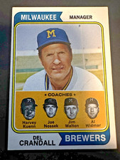 1974 Topps #99 Brewers Coaches Vg Baseball Card