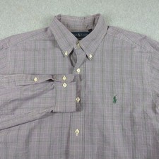 Ralph Lauren Shirt Mens 16.5 Gray Long Sleeve Classic Fit Dress Button Down VTG