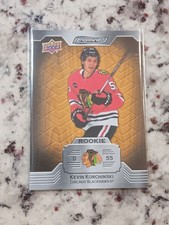 Kevin Korchinski 2023-24 Upper Deck Engrained Oak Rookie /399 #131 Blackhawks