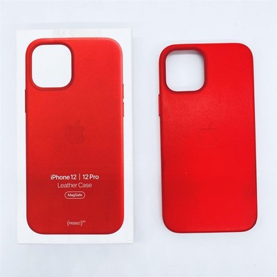 Apple Leder Case mit MagSafe (fÃ¼r iPhone 12 | 12 Pro) - (Product) RED - 6.1 Zol