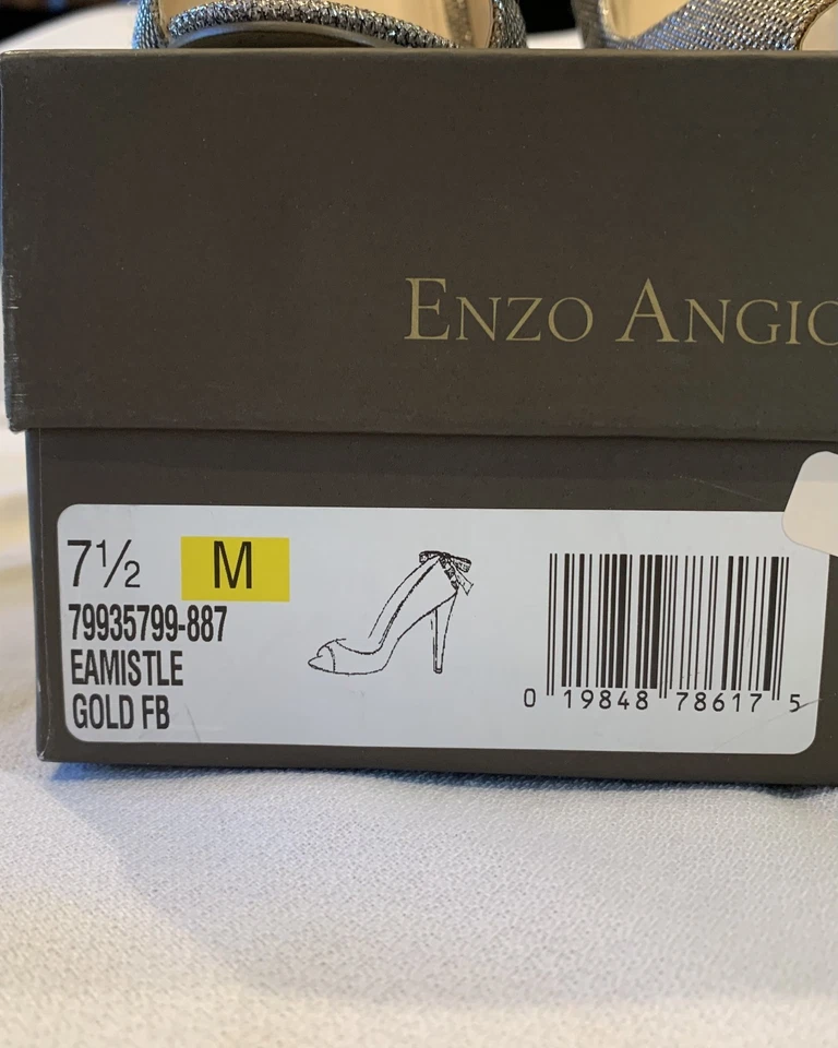 Zapatos para mujer Enzo Angiolini Eamistle dorados FB talla US 7,5 Foto 2 de 4