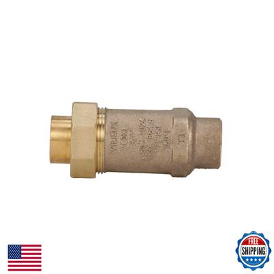 Zurn Wilkins 34UFX34F-700XL 700XL Dual Check Valve with 3/4'' Female Union Inlet 