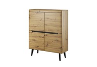 Moderne Holz Kommode Sideboard Kommoden Wohnzimmerschrank 107Cm Xxl Low Boards