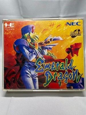 NEC PC Engine Super CD-ROM2 Emerald Dragon RPG Japan mit Extras Konsole fehlt