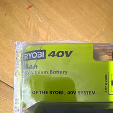 Ryobi 40V 4Ah High Capacity Lithium-Ion Li-Ion Battery Pack - Black