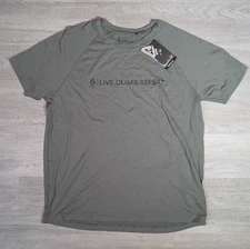 Black Diamond Rhythm T-Shirt Men's XL Gray Tee Merino Wool Nylon Blend NWT NEW