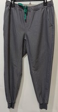 FIGS Men's Technical Collection Drawstring Scrub Jogger Pants Gray Large