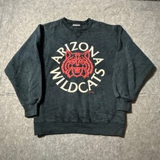Vintage Arizona Wildcats Sweater (Tag L) Fits M/S Long Sleeve Hanes USA Made 90s