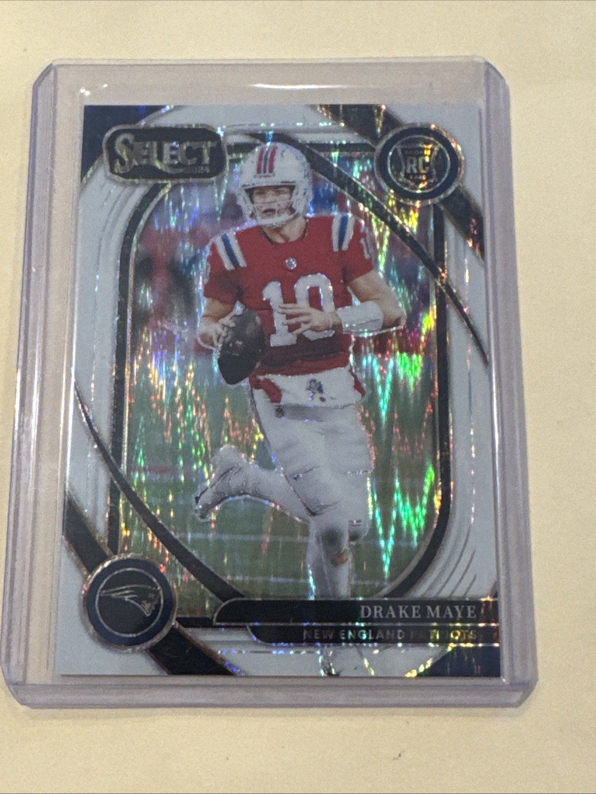 2024 Panini Select - Club Level Drake Maye #218 White Shock Prizm /199 (RC)