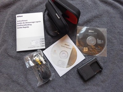 Nikon Schnellstart Bedienungsanleitung  COOLPIX S210 Kabel 2 CD Ladegerät Tasche