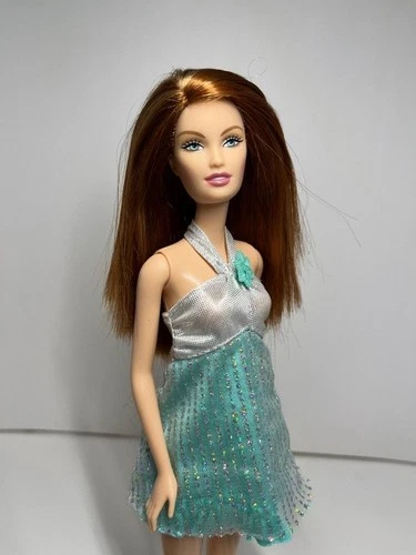 Vintage 2004 Fashion Fever Drew Doll 2006 Summer Redhead Restyled Y2k Toy