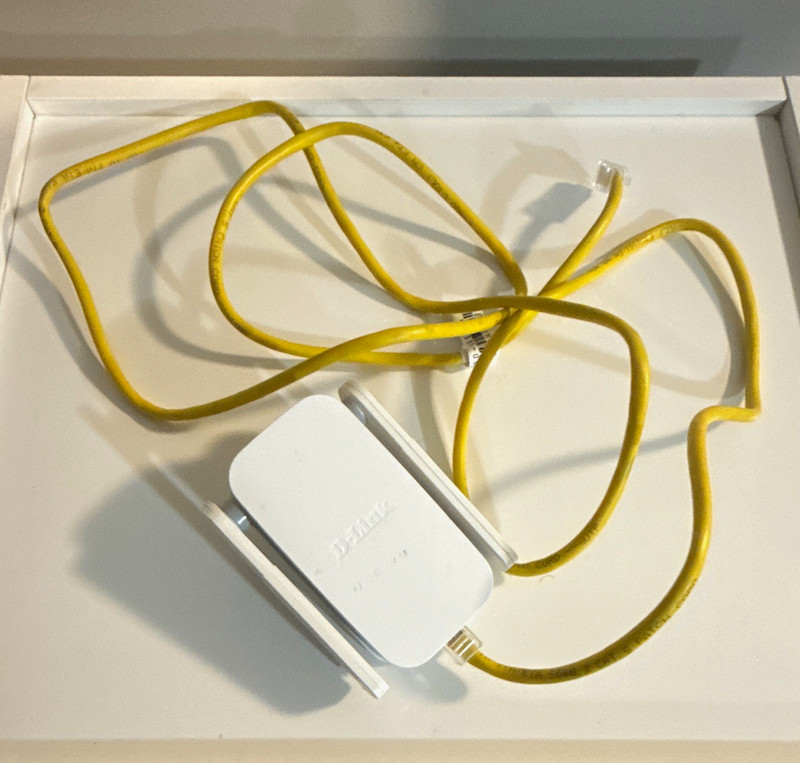 D-Link WiFi extender and Ethernet Cord