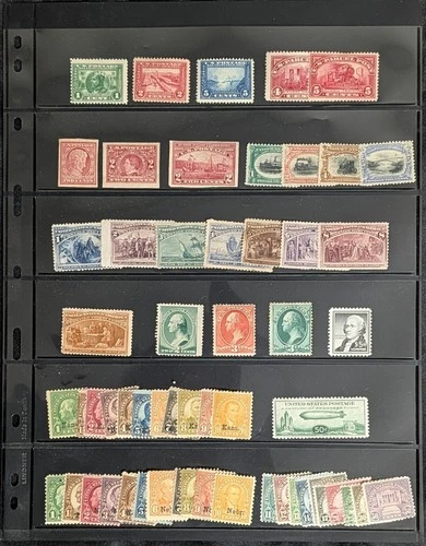 US Stamps Sweepings and Remainder Collection Lot of 10 Albums, Folders, Etc