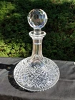 Vintage WATERFORD  Signed Crystal Ships Decanter -Alana Pattern -Beautiful!