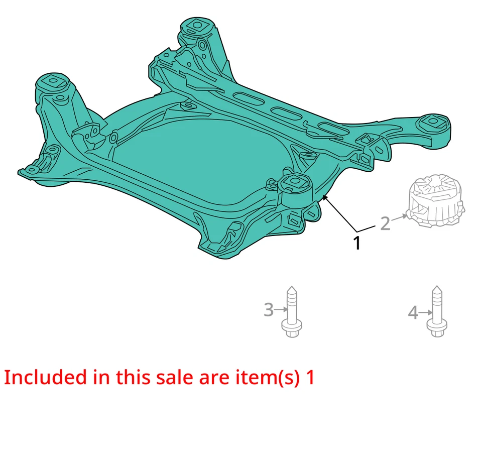 Cuadro delantero Crossmember/K compatible con 04-17 TOUAREG 10292916 Foto 4 de 4
