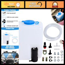Universal 12v Windshield Washer Pump Kit - Fluid Tank Hose Switch Jets For C Universal 12v Windshield Washer Pump Kit - Fluid Tank Hose Switch Jets For C
