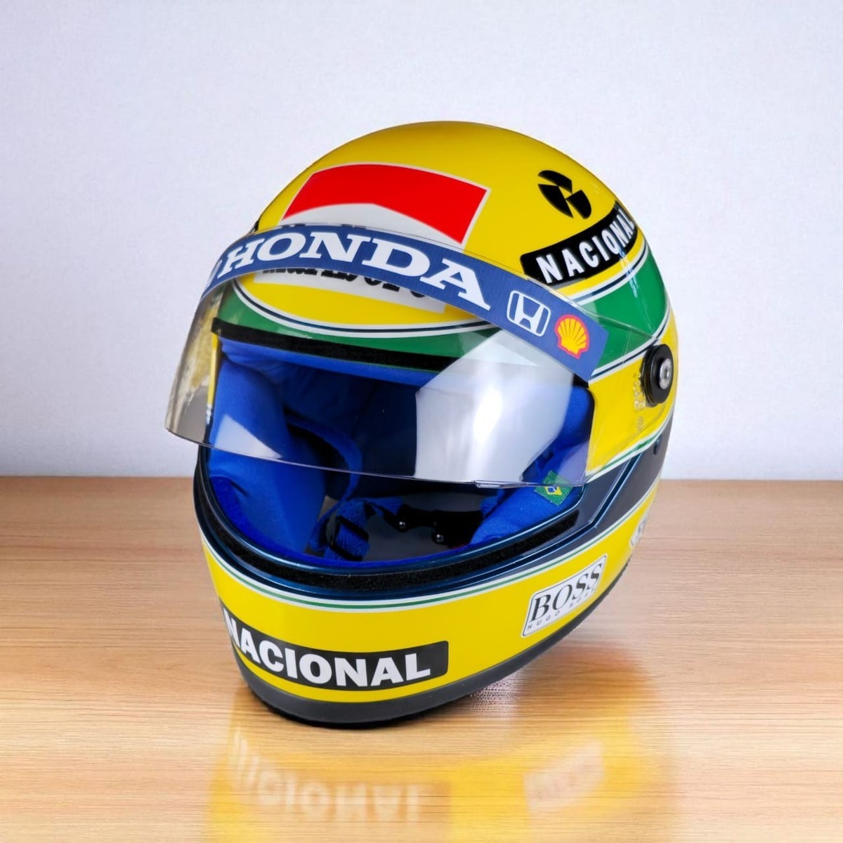 Ayrton Senna GP 1992 Japan Helmet - 1:1 Scale-Homologated for use