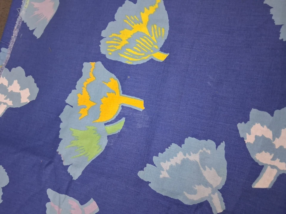 Traje de tela vintage Marimekko Suitsuke Fujiwo Ishimoto textil 1997 Finlandia raro Foto 3 de 4