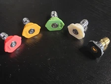 Colored Tip Set For 4 GPM 1/4 Nozzle 5 Pcs High Pressure Nozzle Pressure Washer 