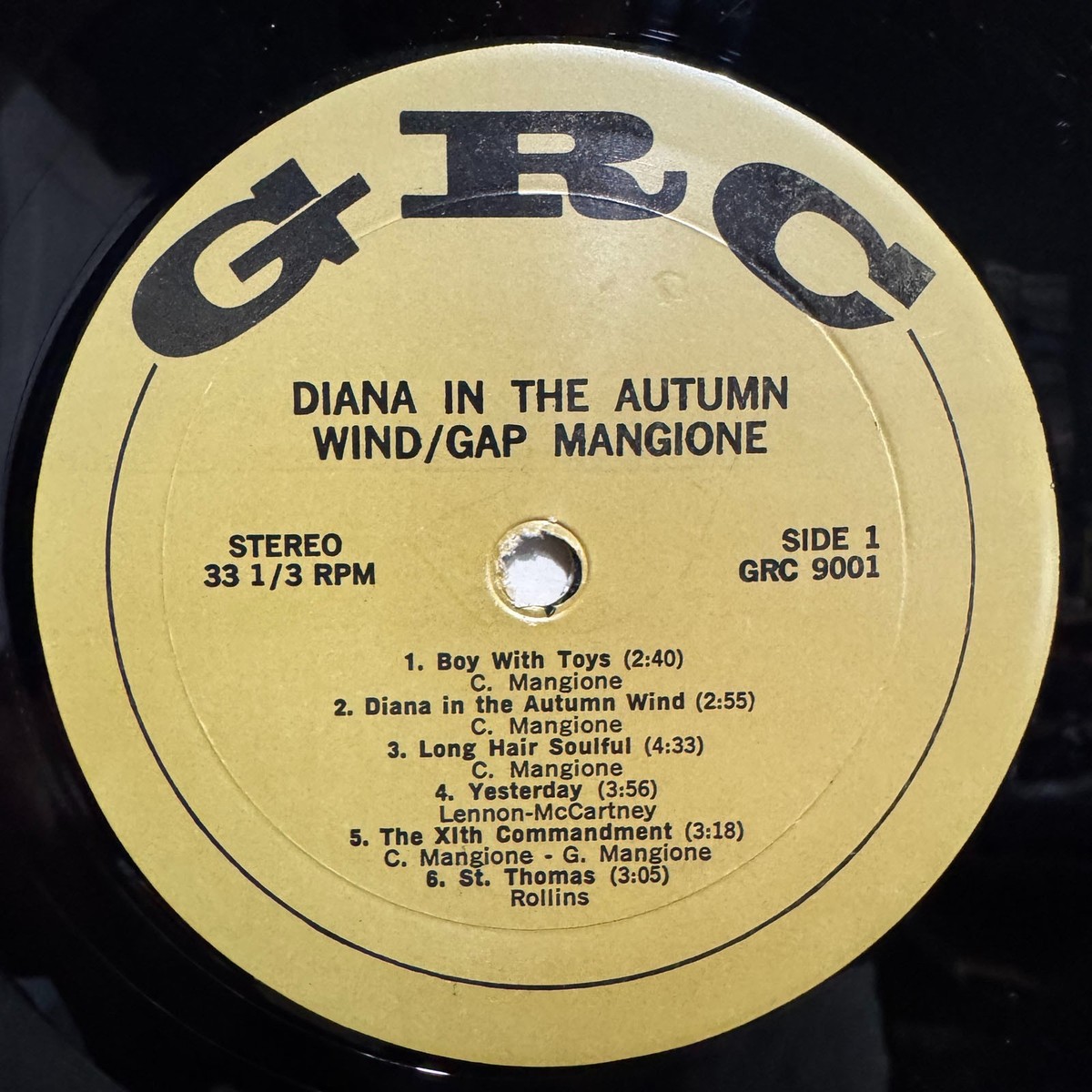 GAP MANGIONE - DIANA IN THE AUTUMN WIND (VINYL LP) 1968!!! RARE