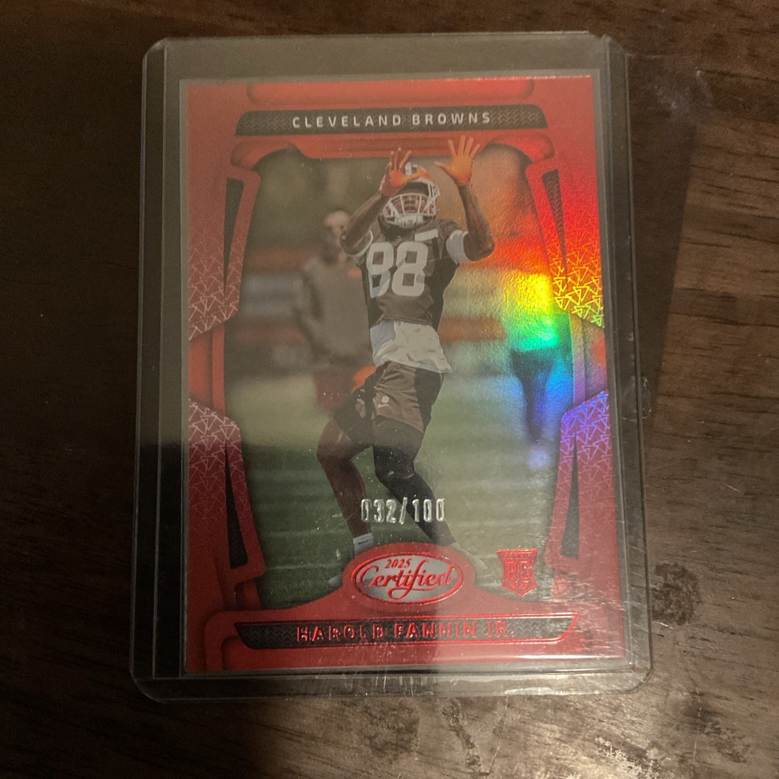 2025 Panini Certified - Rookies Harold Fannin Jr. #178 Mirror Red /100 (RC)